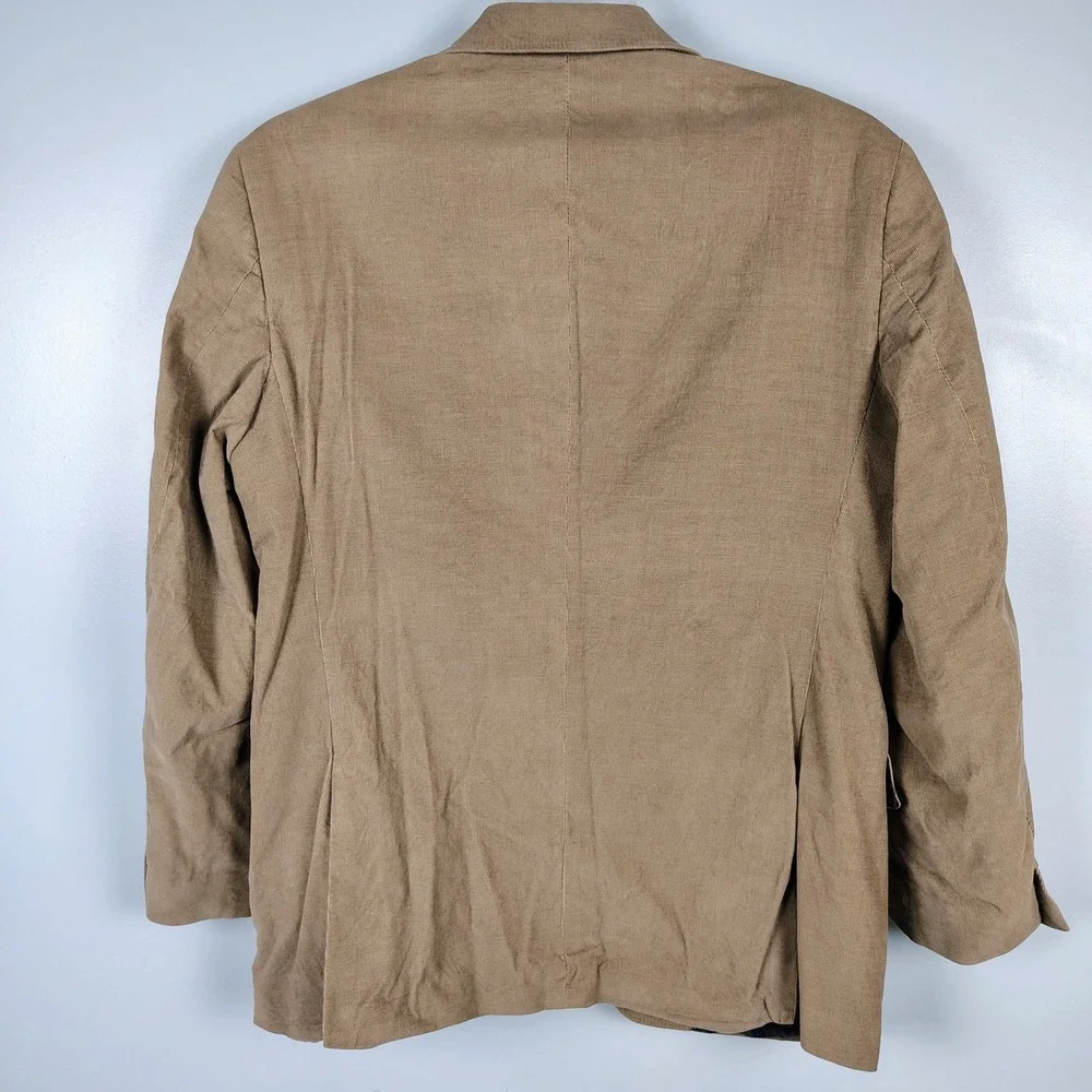 Madison Mens 42R Corduroy Blazer Brown 100% Cotton Dark Academia Preppy SZ 42R